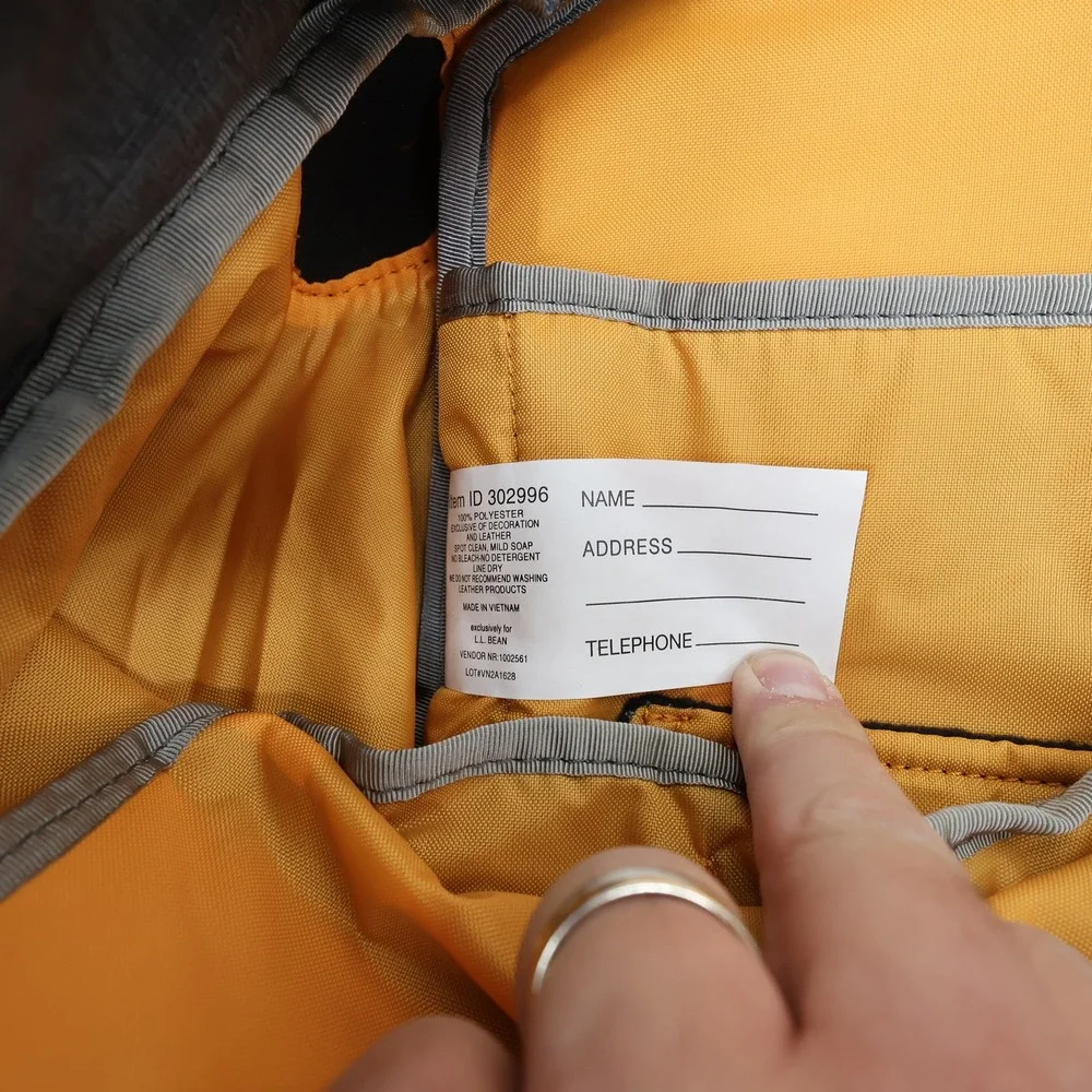 LL Bean Green Mounain Day Pack Backpack Gray Heather 302996 Laptop Sleeve